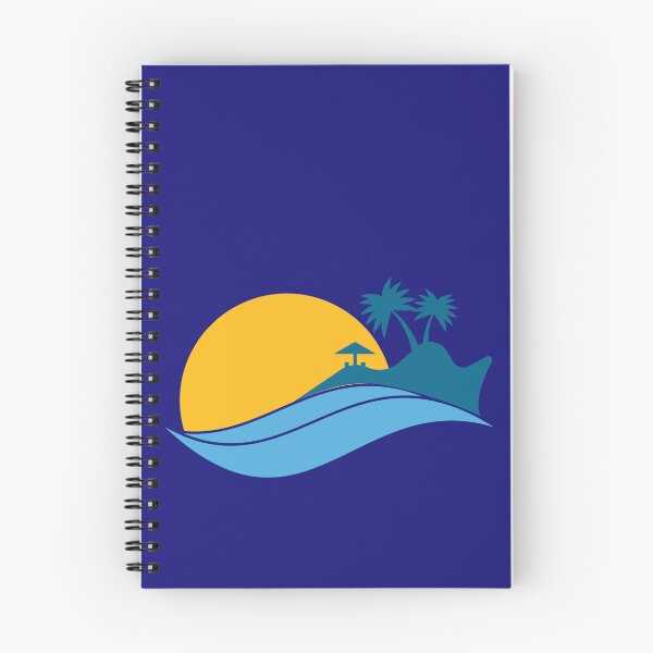 Item preview, Summer Sunset Island Circle Yellow Sun Ocean Waves Beach designed and sold by SolutionsArt.