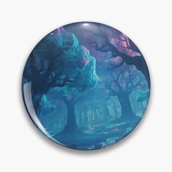 Item preview, Living Nebula Forest Fantasy Alien Landscape designed and sold by Luminous Wilds.