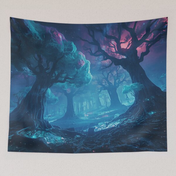 Item preview, Living Nebula Forest Fantasy Alien Landscape designed and sold by Luminous Wilds.