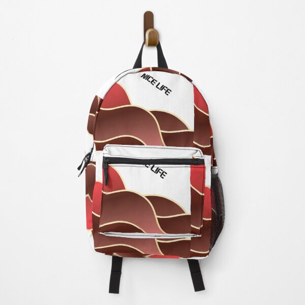 Item preview, Nice Life – Abstract Wave Art Red Crimson designed and sold by N0irNest.