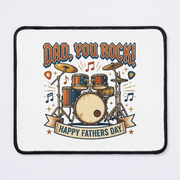 Item preview, Dad You Rock! Drummer Father's Day Gift | Music Lover Gift designed and sold by SideKickCreates.