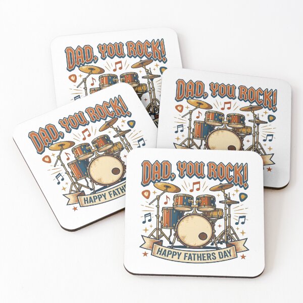 Item preview, Dad You Rock! Drummer Father's Day Gift | Music Lover Gift designed and sold by SideKickCreates.