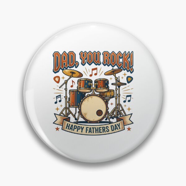 Item preview, Dad You Rock! Drummer Father's Day Gift | Music Lover Gift designed and sold by SideKickCreates.