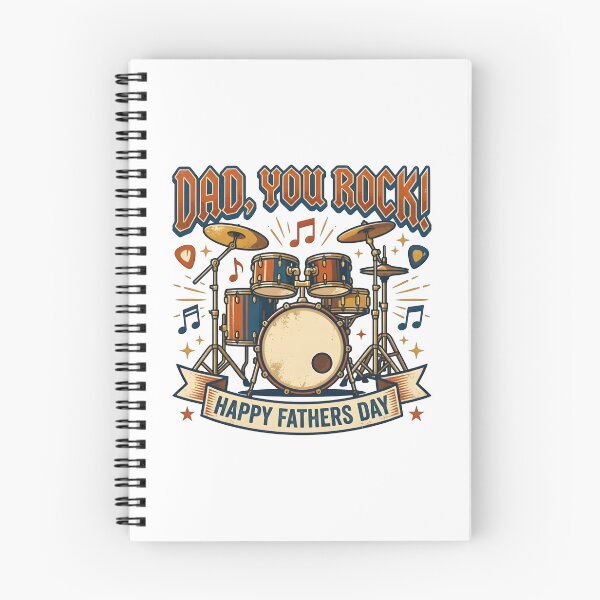 Item preview, Dad You Rock! Drummer Father's Day Gift | Music Lover Gift designed and sold by SideKickCreates.