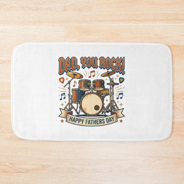 Item preview, Dad You Rock! Drummer Father's Day Gift | Music Lover Gift designed and sold by SideKickCreates.
