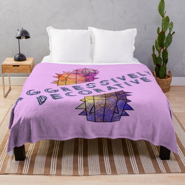 Item preview, Geometric Cactus with Aggressively Decorative Quote designed and sold by GraphicComet.