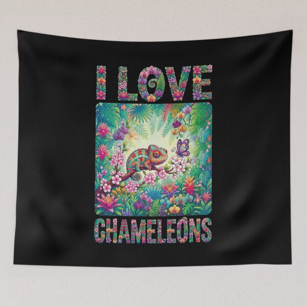 Item preview, I LOVE CHAMELEONS_1C designed and sold by ART-OF-ORION.