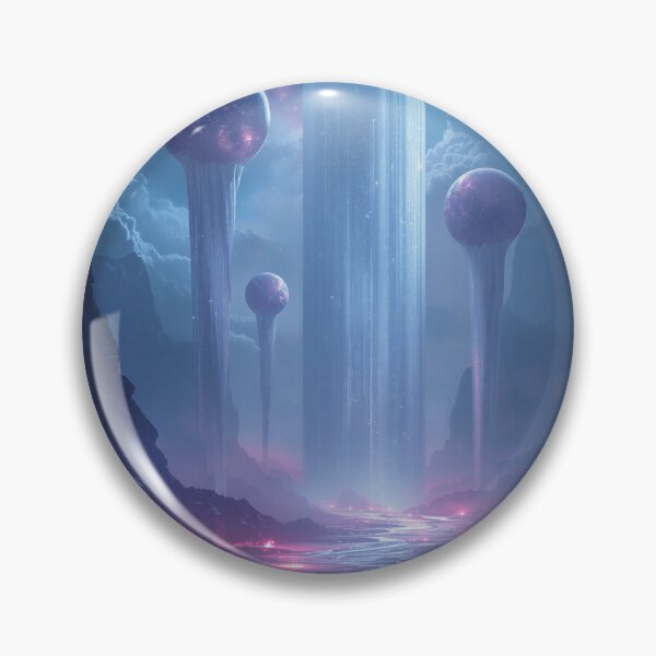 Item preview, Starlight Waterfalls Celestial Fantasy Alien Landscape designed and sold by Luminous Wilds.