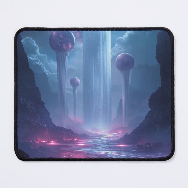 Item preview, Starlight Waterfalls Celestial Fantasy Alien Landscape designed and sold by Luminous Wilds.