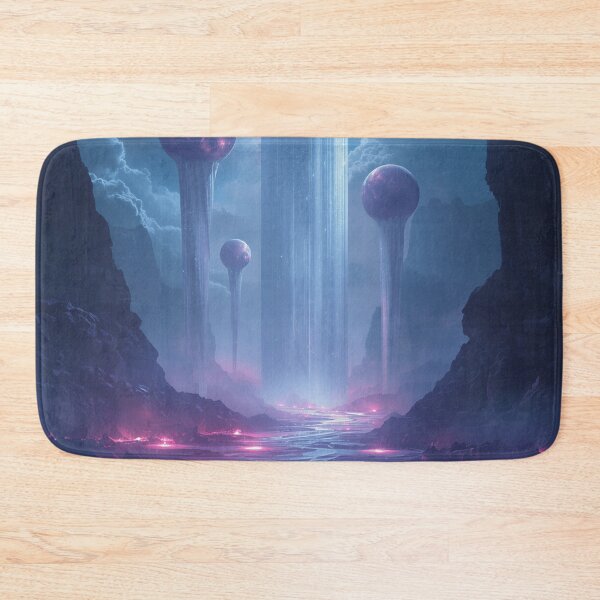 Item preview, Starlight Waterfalls Celestial Fantasy Alien Landscape designed and sold by Luminous Wilds.