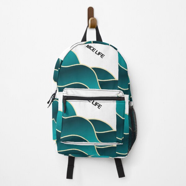 Item preview, Nice Life – Abstract Wave Art Teal Turquoise designed and sold by N0irNest.