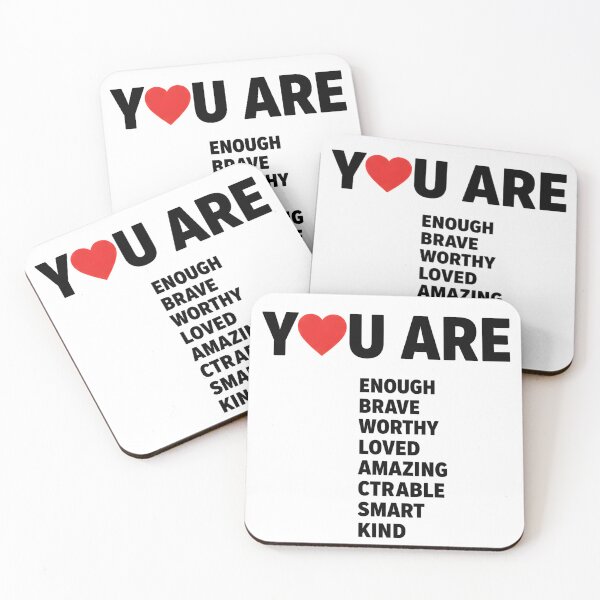 Item preview, Positive Affirmation Mental Health Self Love Inspirational Motivational Encouragement Confidence Kindness Quote designed and sold by designstoriesMK.