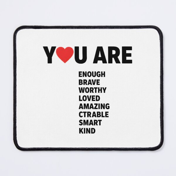 Item preview, Positive Affirmation Mental Health Self Love Inspirational Motivational Encouragement Confidence Kindness Quote designed and sold by designstoriesMK.