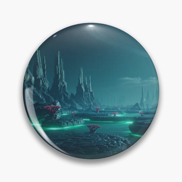 Item preview, Bioluminescent Lunar Reef Fantasy Alien Landscape designed and sold by Luminous Wilds.