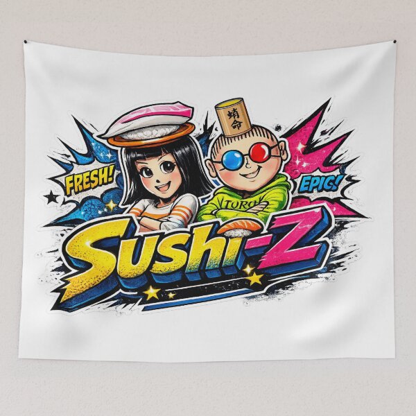 Item preview, Sushi-Z: The Fresh & Epic Vibe You Need designed and sold by Surreal Characters & Cute Pups.