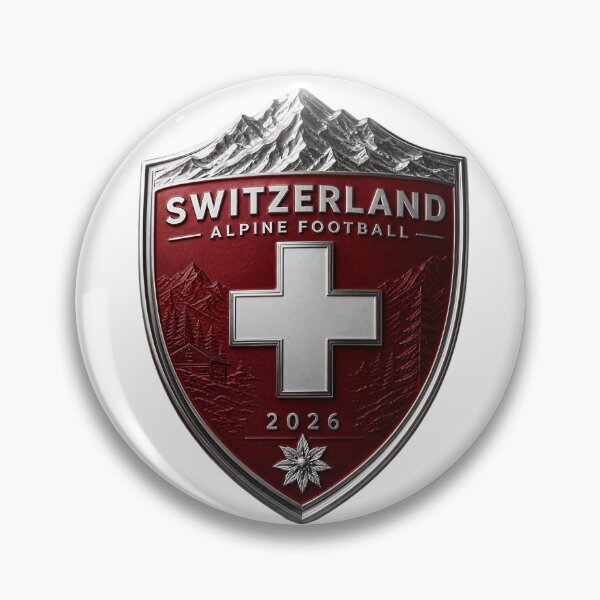 Item preview, Switzerland Football Crest, Alpine Soccer Emblem  designed and sold by Jandedan.