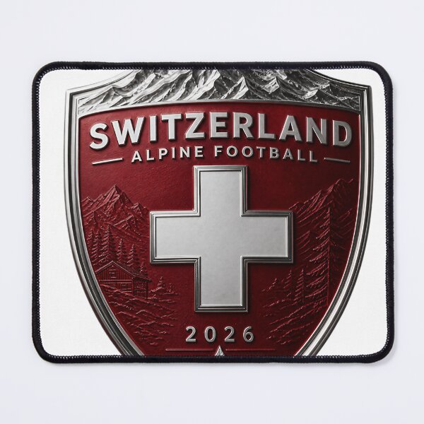 Item preview, Switzerland Football Crest, Alpine Soccer Emblem designed and sold by Jandedan.