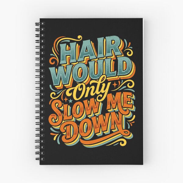 Item preview, Hair Would Only Slow Me Down Funny Bald Retro Groovy designed and sold by ArcaneArtistry.