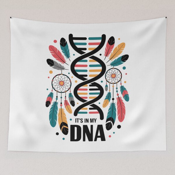 Item preview, It's In My DNA indigenous Native American Indian Day Pride designed and sold by SapfireStuArt.