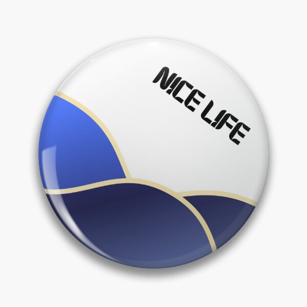 Item preview, Nice Life – Abstract Wave Art Cobalt Blue designed and sold by N0irNest.