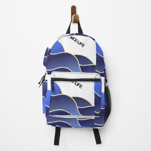 Item preview, Nice Life – Abstract Wave Art Cobalt Blue designed and sold by N0irNest.