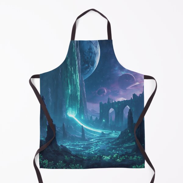 Item preview, Eternal Sky Cathedral Sci-Fi Fantasy Alien Landscape designed and sold by Luminous Wilds.