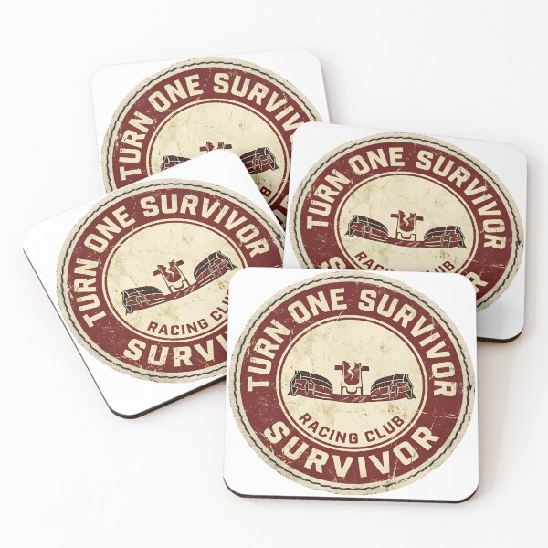 Item preview, Turn One Survivor - Sim Racing Humor designed and sold by GarageGraphics.