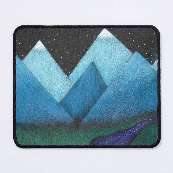 Item preview, Starry Mountain River Night Landscape Art designed and sold by Farnwirbel – Art.
