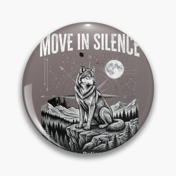 Item preview, Move In Silence Wolf Shirt | Discipline Patience Focus Motivational Wolf T-Shirt | Wilderness Graphic Hoodie designed and sold by TheCosyCarriage.