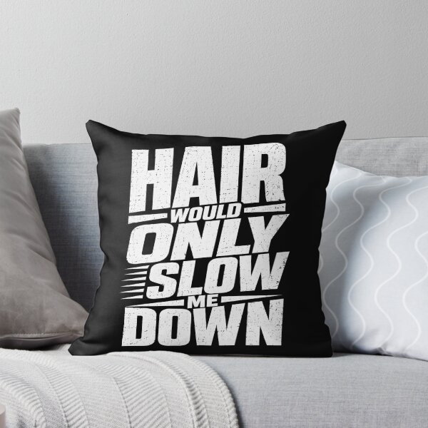 Item preview, Hair Would Only Slow Me Down Funny Bald Athletic Sports designed and sold by ArcaneArtistry.