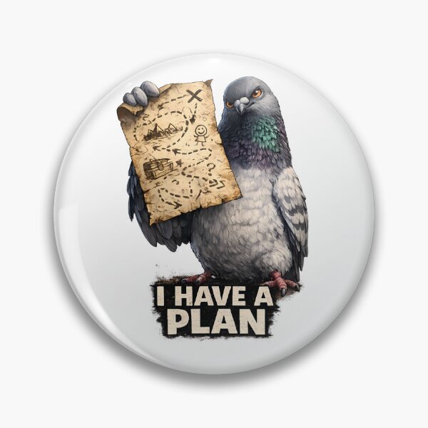 Item preview, I Have A Plan Funny Pigeon T-Shirt designed and sold by RebelVibeX.