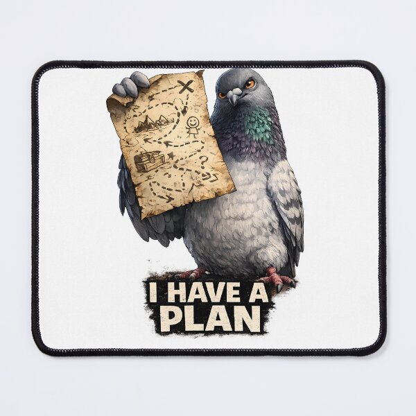 Item preview, I Have A Plan Funny Pigeon T-Shirt designed and sold by RebelVibeX.