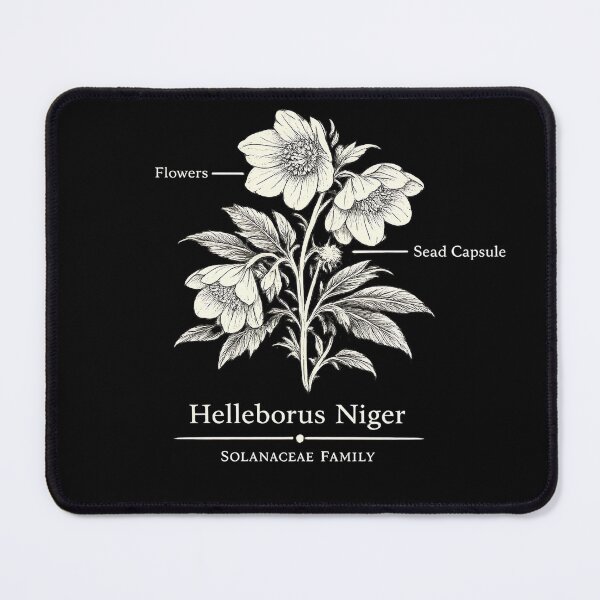 Item preview, Christmas Rose Botanical Shirt – Helleborus Niger Dark Academia Design designed and sold by nbg2012.