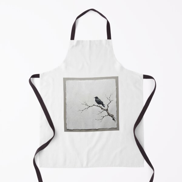 Item preview, Winter Branch with Crow | Japanese Wabi-Sabi Art | Zen Ink Minimalist designed and sold by KUZU-NOHA.