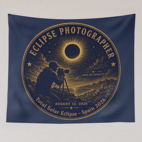 Item preview, Eclipse Photographer Total Solar Eclipse Spain 2026 designed and sold by CalmCapy Co.