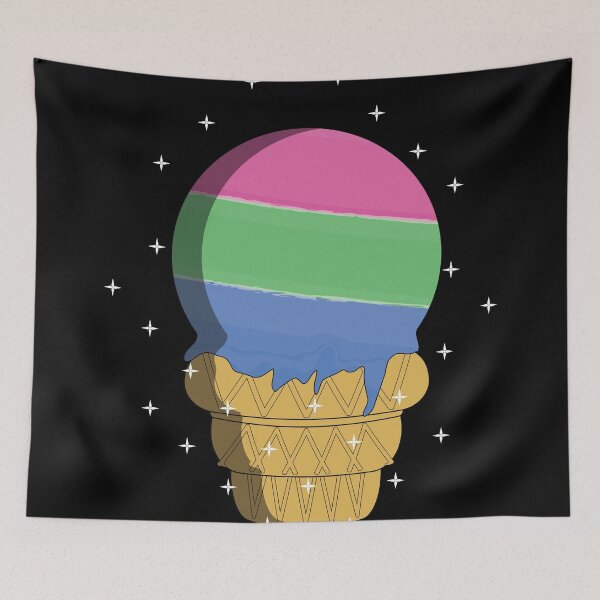 Item preview, Space Cream Pride Edition - Polysexual designed and sold by Juusho.
