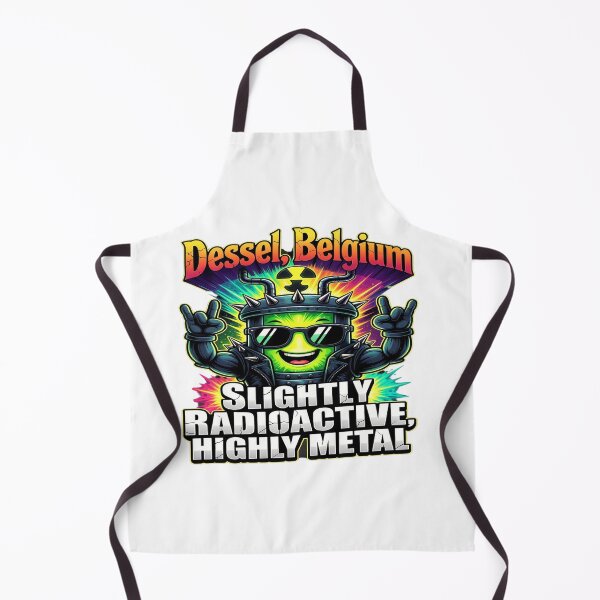 Item preview, Dessel, Belgium – Slightly Radioactive, Highly Metal | Funny Nuclear Rock Festival T-Shirt Design designed and sold by Sushikidsntoddlers.