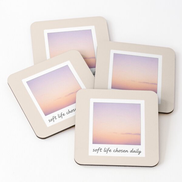 Item preview, Soft Life Chosen Daily – Minimalist Affirmation Typography Design designed and sold by CosmicQuietLab.