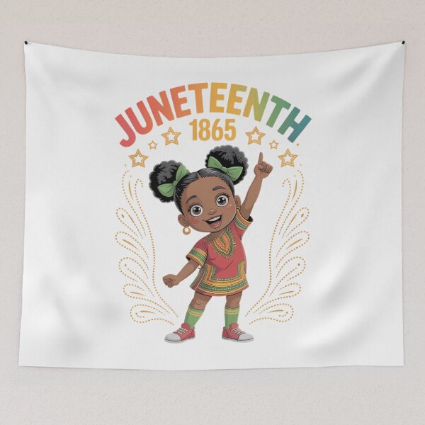 Item preview, Juneteenth Dabbing Black Girls Queen Skin Dab designed and sold by SapfireStuArt.