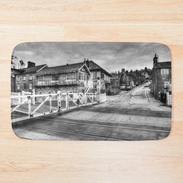 Item preview, Grosmont Level Crossing in Yorkshire, England, Black and White designed and sold by Paul Thompson Photography.