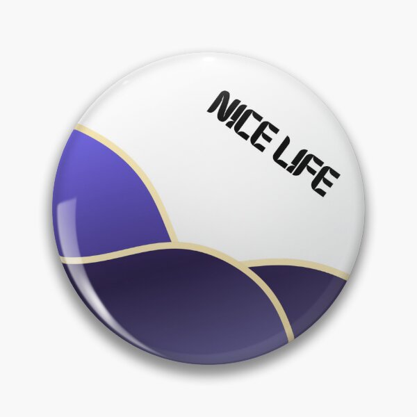 Item preview, Nice Life – Abstract Wave Art Indigo Purple designed and sold by N0irNest.
