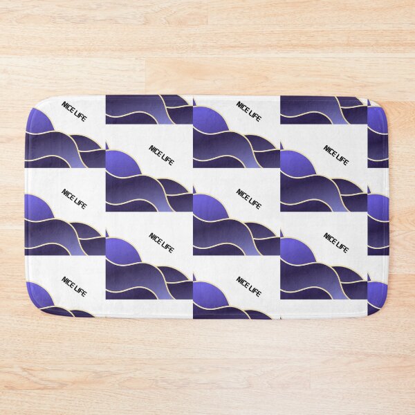 Item preview, Nice Life – Abstract Wave Art Indigo Purple designed and sold by N0irNest.