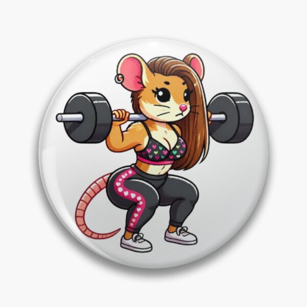 Item preview, Fitness Mouse Gym Rat designed and sold by stzl26.
