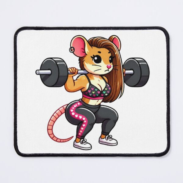 Item preview, Fitness Mouse Gym Rat designed and sold by stzl26.