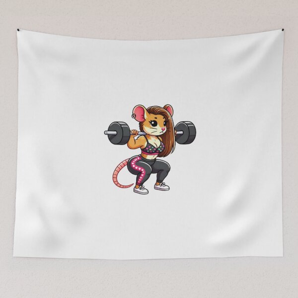 Item preview, Fitness Mouse Gym Rat designed and sold by stzl26.