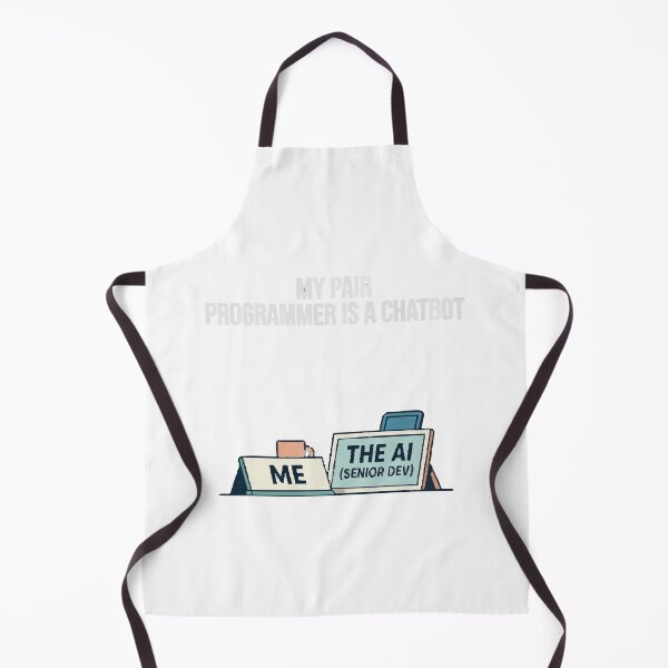 Item preview, My Pair Programmer Is A Chatbot AI Dev Humor designed and sold by Bianca Oltean.