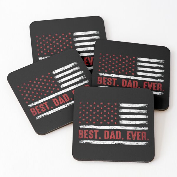 Item preview, Best Dad Ever American Flag Distressed Patriotic Father’s Day Gift designed and sold by SideKickCreates.