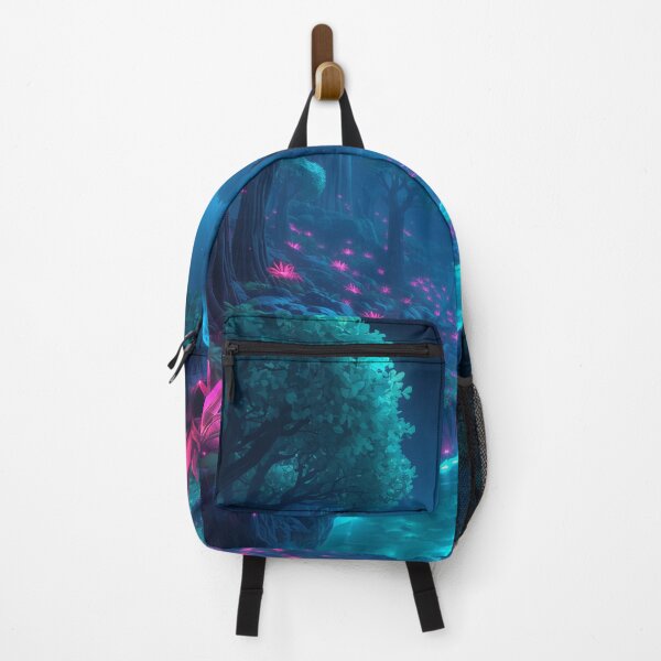 Item preview, Neon Moonlit Pandora Forest Fantasy Landscape designed and sold by Luminous Wilds.