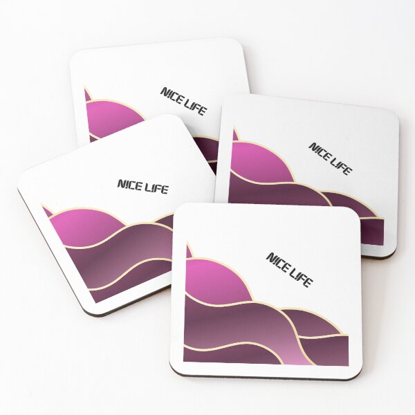 Item preview, Nice Life – Abstract Wave Art Magenta Purple designed and sold by N0irNest.