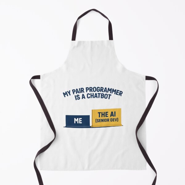 Item preview, My Pair Programmer Is A Chatbot AI Senior Dev designed and sold by Bianca Oltean.
